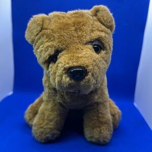 Vintage brown plush dog